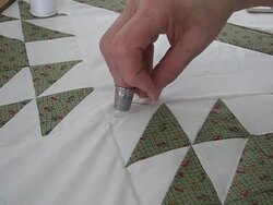 Hand Quilting Stock Footage