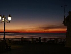 sunset on the waterfront Stock Footage