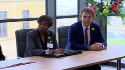 Theresa May visits Swansea News Clip