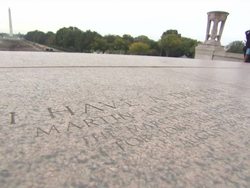 Martin Luther King Speech Commemerative Inscription News Clip