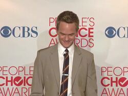 SPEECH: Neil Patrick Harris on winning Favorite TV Comedy Actor and How I Met Your Mother winning Favorite Network TV Comedy. Stock Footage