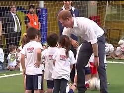 Prince Harry visits sport centres in Brazil News Clip