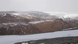 PAN View Of plateau Landscape /Qinghai, China. Stock Footage