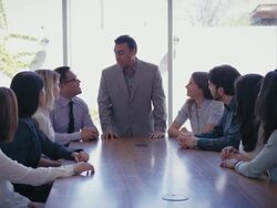 Business Brainstorming Meeting Stock Footage