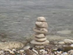 SEA ROCK MEDITATION Stock Footage
