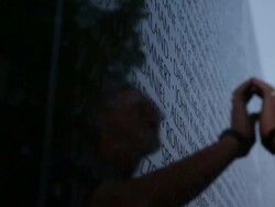 Candlelight Vigil Held Ahead Of Memorial Day At Vietnam Memorial Stock Footage
