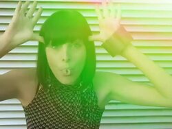 Pretty Girl Posing Stock Footage