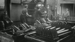 1954 MONTAGE Colliery and coal mining machinery being used by miners / United Kingdom Stock Footage