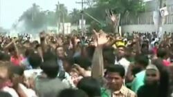 VOICED : Violentas protestas tras derrumbe News Clip