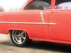 American classic car, race, burnout, racing, tire, spinning Stock Footage