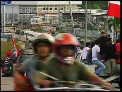 Zelaya supporters demonstrate against Sunday's election News Clip