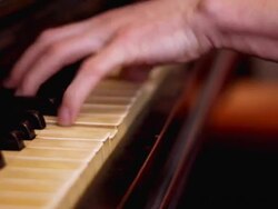 Piano player (HD) Stock Footage