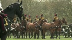 CLEAN : London The Kings troop Royal Horse News Clip