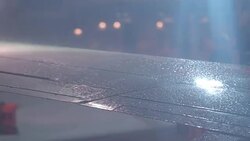 De-Icing of Airplane Wings Before Flight Stock Footage
