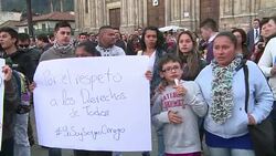 CLEAN : Hundreds protest against homophobia in Colombia News Clip