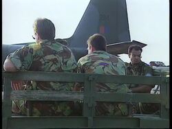 Rwanda - Arrival of 10 British soldiers News Clip