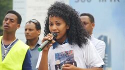 Eritrean Refugees in Israel protest in Tel Aviv. News Clip