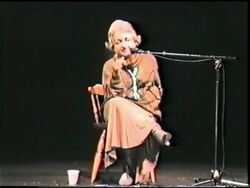 Betty Friedan talks about feminism Stock Footage