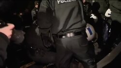 Activists protest over train carrying nuclear waste News Clip