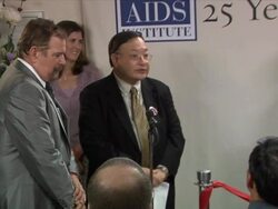 Announcement of the Elizabeth Taylor Endowment Fund for Long-Time AIDS Advocate By UCLA Stock Footage