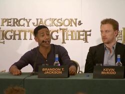 Percy Jackson and the Lightning Thief Press Conference Stock Footage