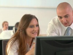 Co-workers Stock Footage