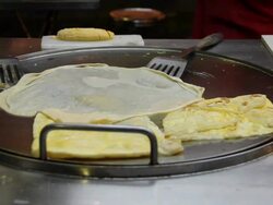 Roti with banana. Stock Footage
