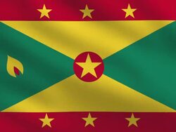 Grenada Flag Stock Footage