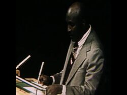 SYND 18 11 77 UN GENERAL ASSEMBLY APARTHEID DEBATE News Clip