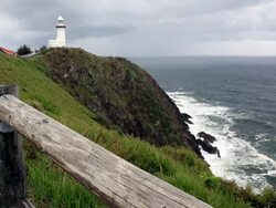 HD Video of Cape Byron lighthouse, Australia Stock Footage