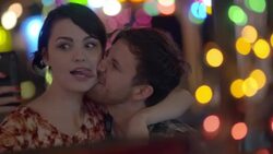 Young couple take a crazy smartphone selfie Stock Footage