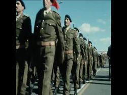 SYND 19 11 75 HASSAN AT INDEPENDENCE PARADEIN RABAT Instructional Video