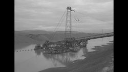With aid from US Marshall Plan, dam being constructed on Rhone River in France News Clip