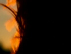 SLO MO Playing With Hair Stock Footage