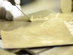 scrape mold sheet Stock Footage