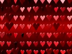 Red Hearts Beating (Loopable) Stock Footage
