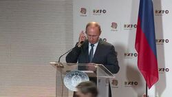 CLEAN : Putin makes anti sanctions case in Italy News Clip