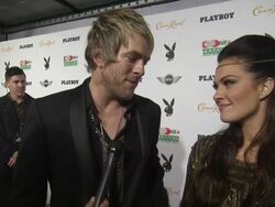 INTERVIEW - Joe Don Rooney on the party and getting the "Heff" invite at The Playboy Party Presented By Crown Royal Stock Footage