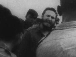 Fidel Castro at the Bay Of Pigs Stock Footage