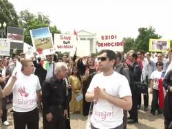 Anti ISIS Protest Stock Footage