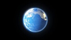 4k Spinning Earth On Black Background Animation Seamless Loop Stock Footage