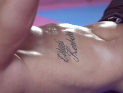 Man doing alternating dumbbell chest press and CrossFit at a gym.  - Slow Motion - 1920x1080 - filmed at 200 fps Stock Footage