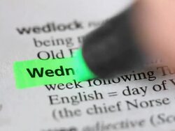 Dictionary Words - Days Of the Week (Full HD) Stock Footage