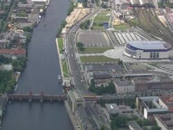 East Side Gallery On Berlin Wall Stock Footage