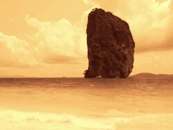 Golden Sunset On The Sea Stock Footage