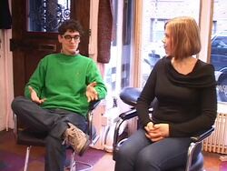 MEN Interview (clip 1) Stock Footage