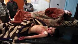 CLEAN : Regime air strikes make several victims in town near Damascus News Clip