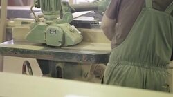 Carpenters in workshop Stock Footage