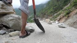 CLEAN : India rescuers provide wood for flood News Clip