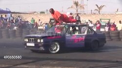 CLEAN : Gangster style car stunts put South Africa in a spin News Clip